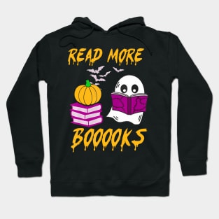 Read More Books Cute Ghost Boo Pumpkin Funny Halloween Hoodie